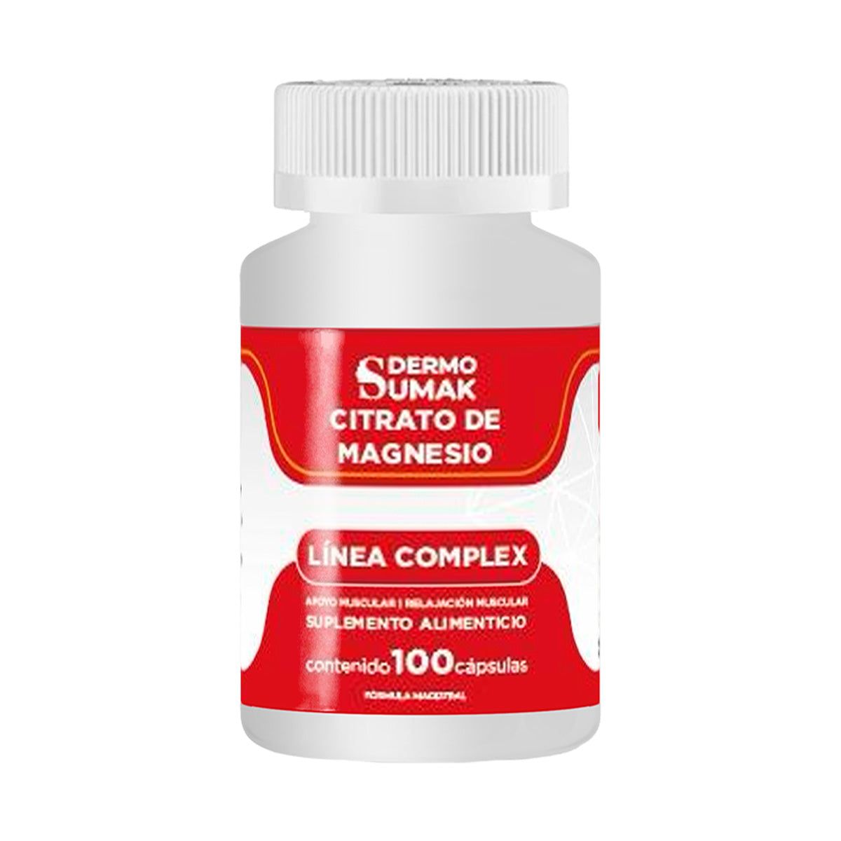 GENERICO - CITRATO DE MAGNESIO ENERGIA NATURAL 100 CAPSULAS DERMO SUMAK