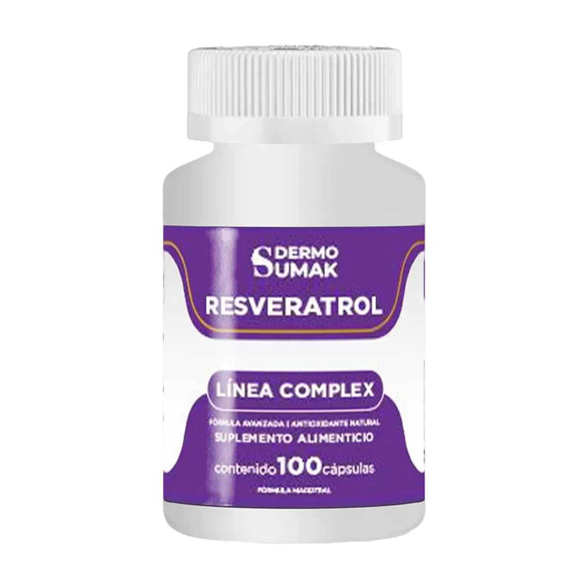 GENERICO - RESVERATROL FORMULA NATURAL 100 CAPSULAS DERMO SUMAK