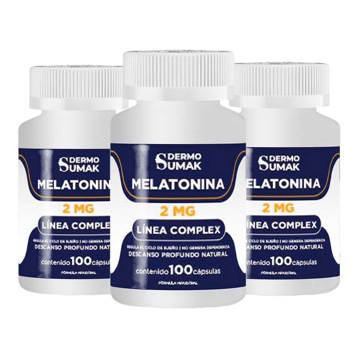 GENERICO - MELATONINA 2MG 100 CAPSULAS COMPEX DERMO SUMAK 3 UND