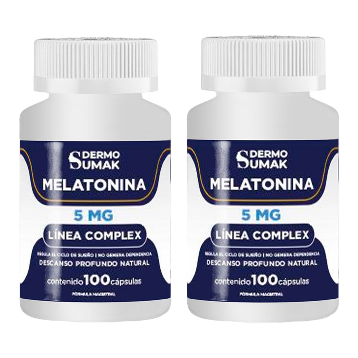 GENERICO - MELATONINA 5MG 100 CAPSULAS DERMO SUMAK COMPLEX 2 UND