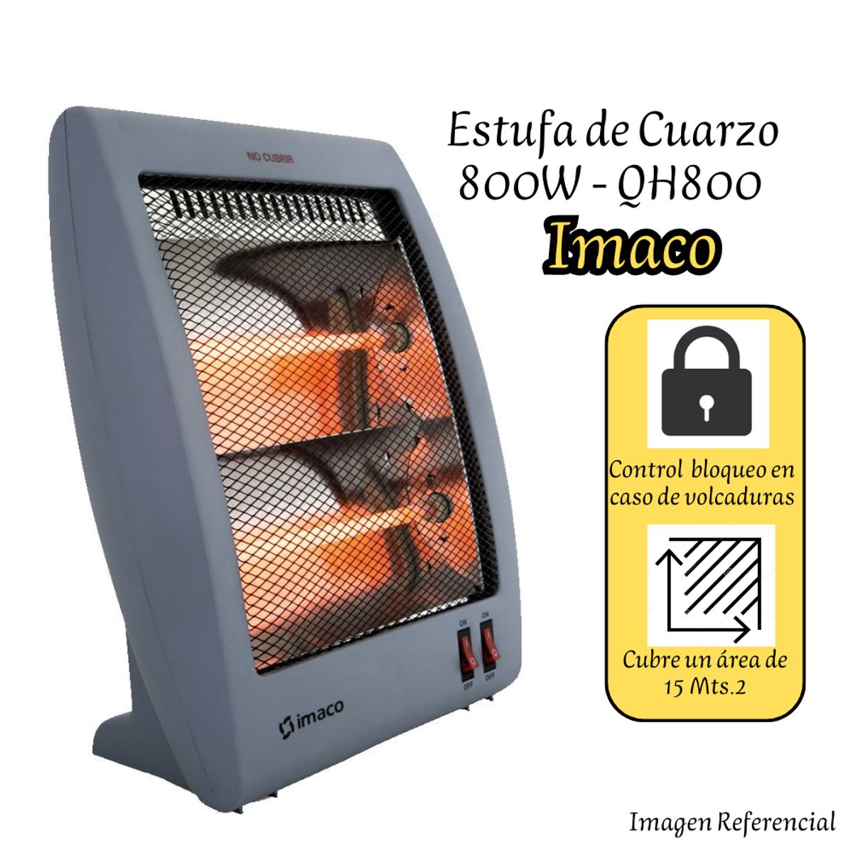 IMACO - Estufa Eléctrica de Cuarzo Imaco QH800