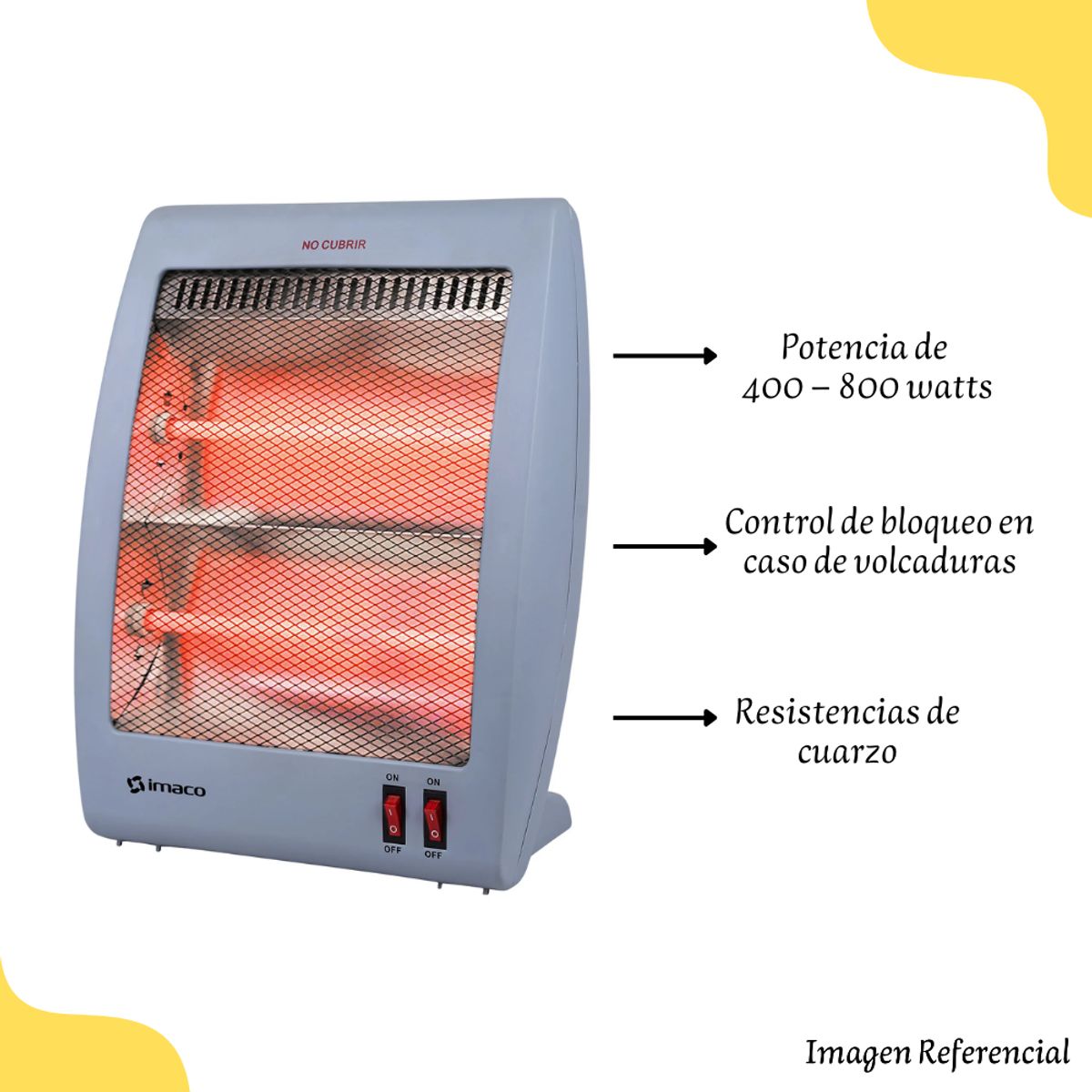 IMACO - Estufa Eléctrica de Cuarzo Imaco QH800