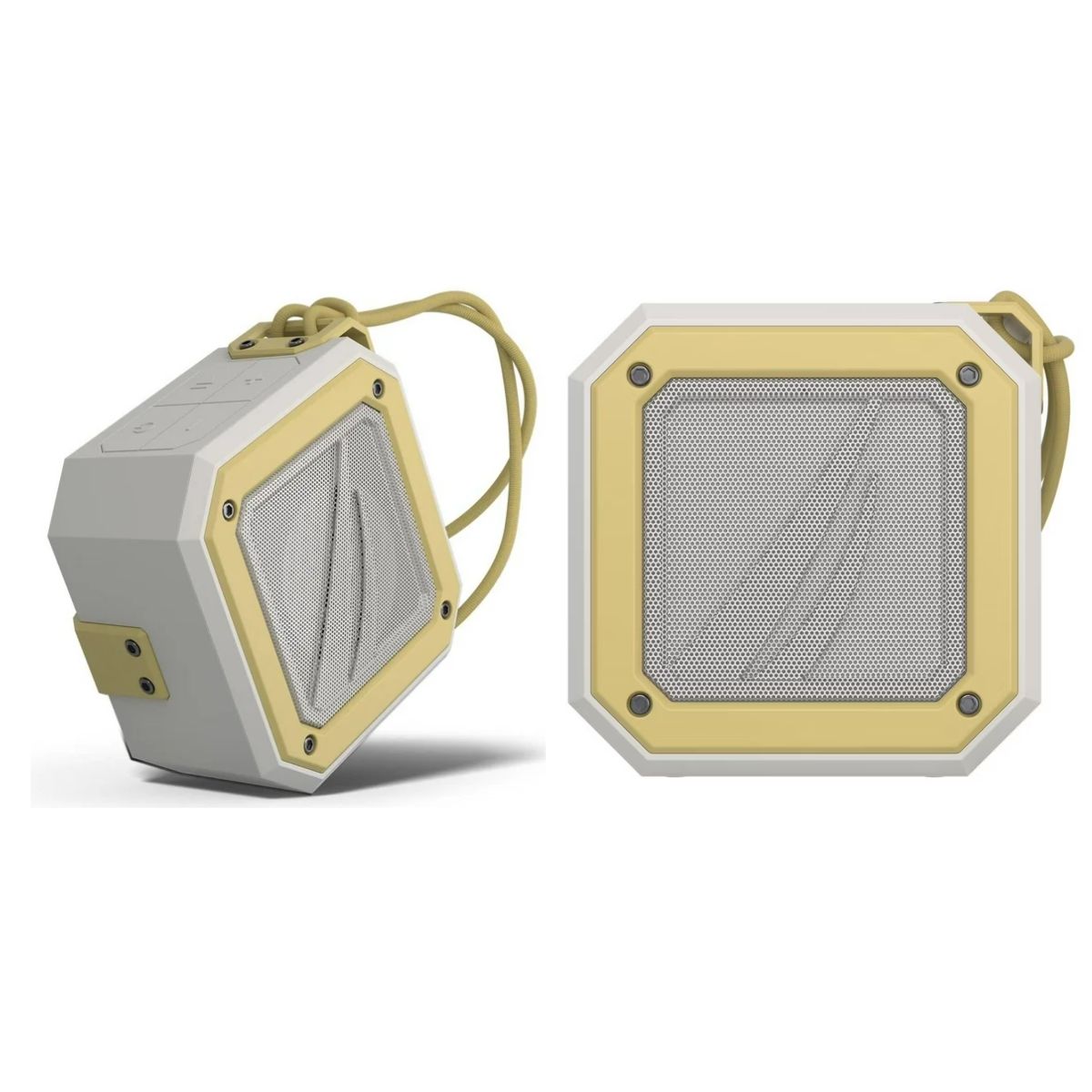 NAUTICA - Parlante portátil Bluetooth para exteriores Náutica S100 Gris-Amarillo