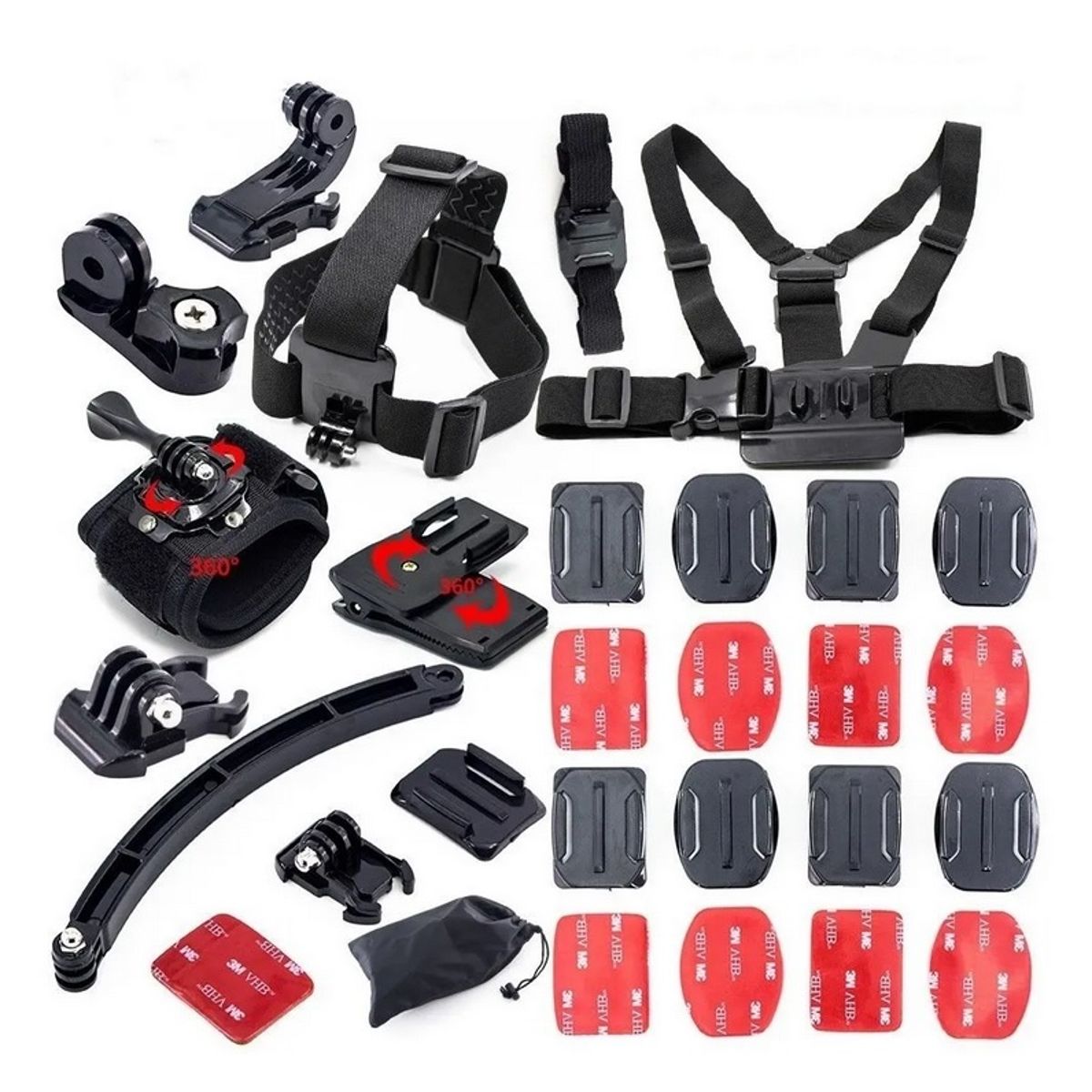 OEM - Set Accesorios para Camaras deportivas Gopro - Elementales