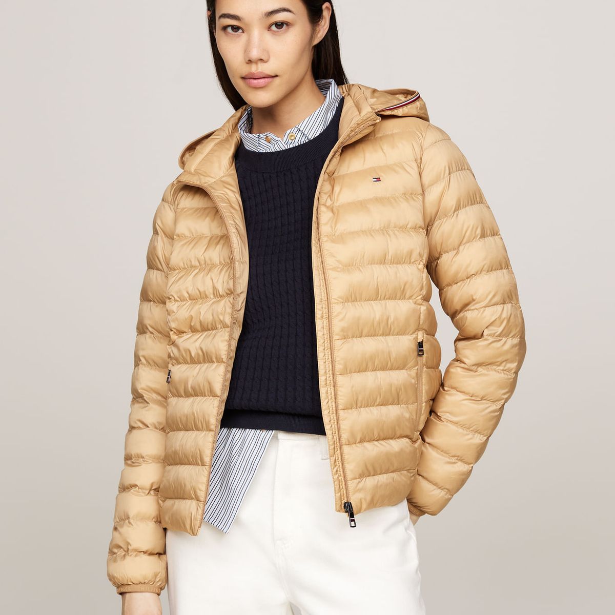 TOMMY HILFIGER - CASACA LW PADDED GLOBAL STRIPE JACKET