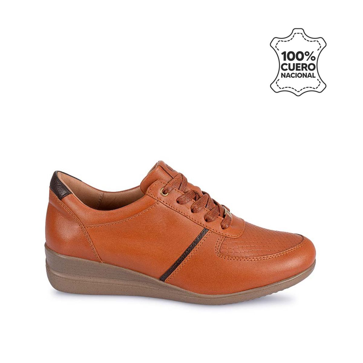 VIALE - Zapatilla Casual REC-2501 Cobre Viale Cuero