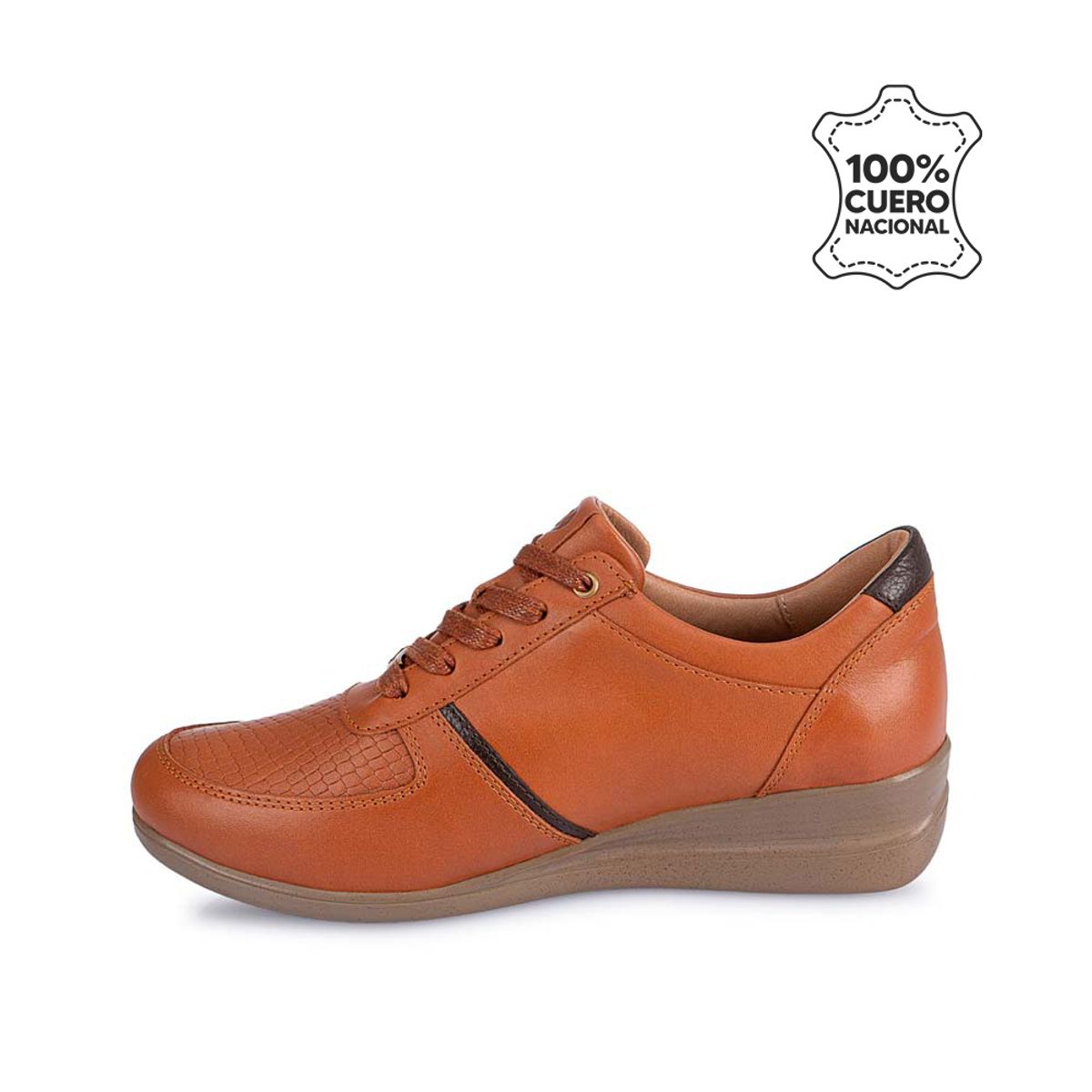 VIALE - Zapatilla Casual REC-2501 Cobre Viale Cuero
