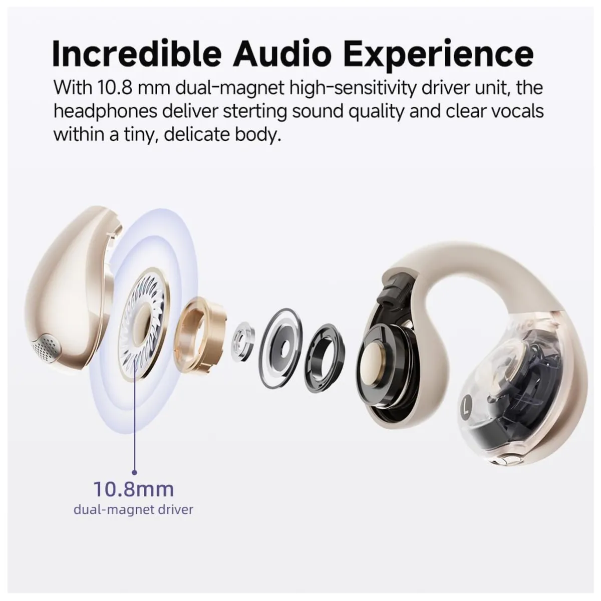 QCY - Audífono Bluetooth QCY Crossky C30 Blanco 25h