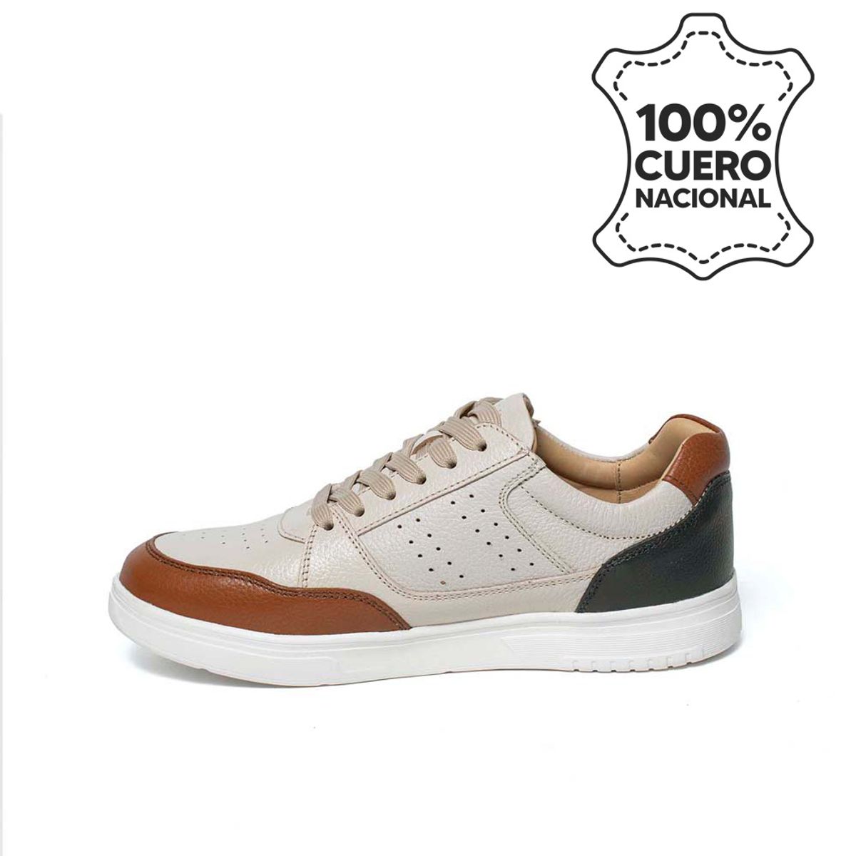 RABBIT - Zapatilla Casual JOSE-2518 VainillaNatural Rabbit Cuero