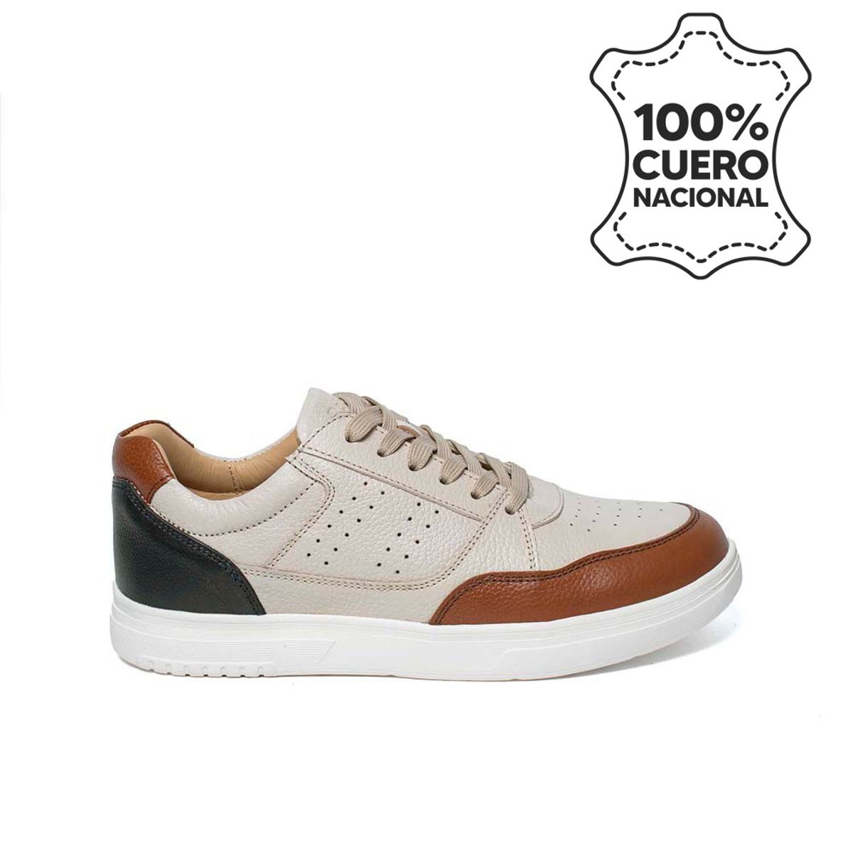 RABBIT - Zapatilla Casual JOSE-2518 VainillaNatural Rabbit Cuero