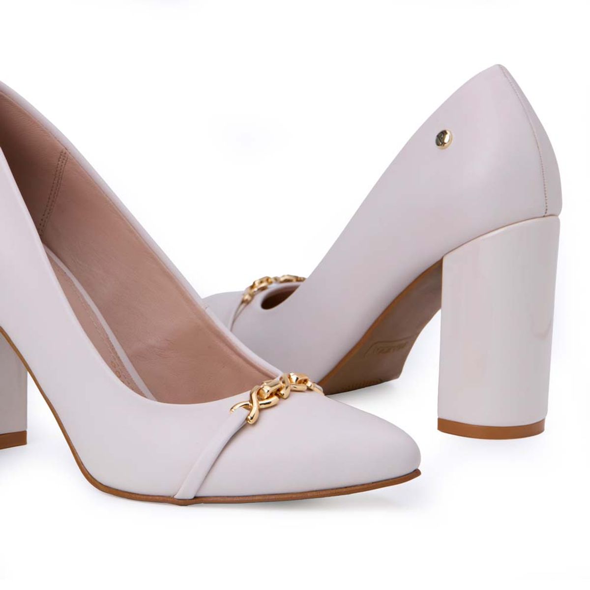 Piazza - Zapato Stiletto Casual DON-2529 Hueso Piazza