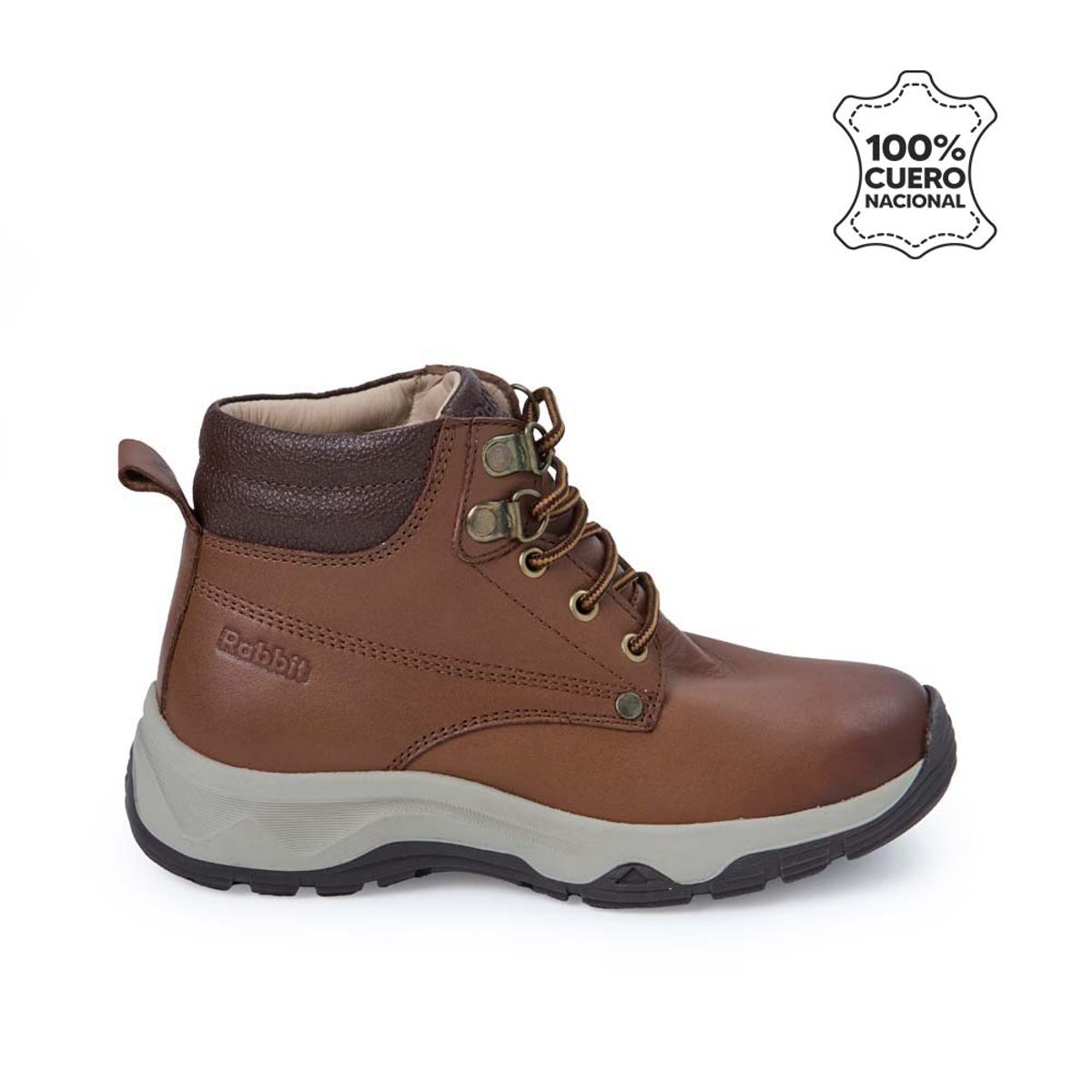 RABBIT - Botín Derby Casual ANGEL-2534 Toffe Rabbit Cuero