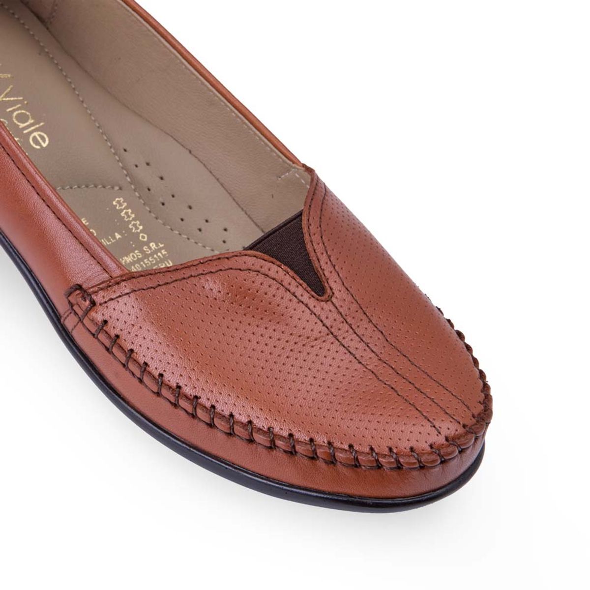 VIALE - Zapato Mocasín Casual AVE-2512 Cobre Viale Cuero