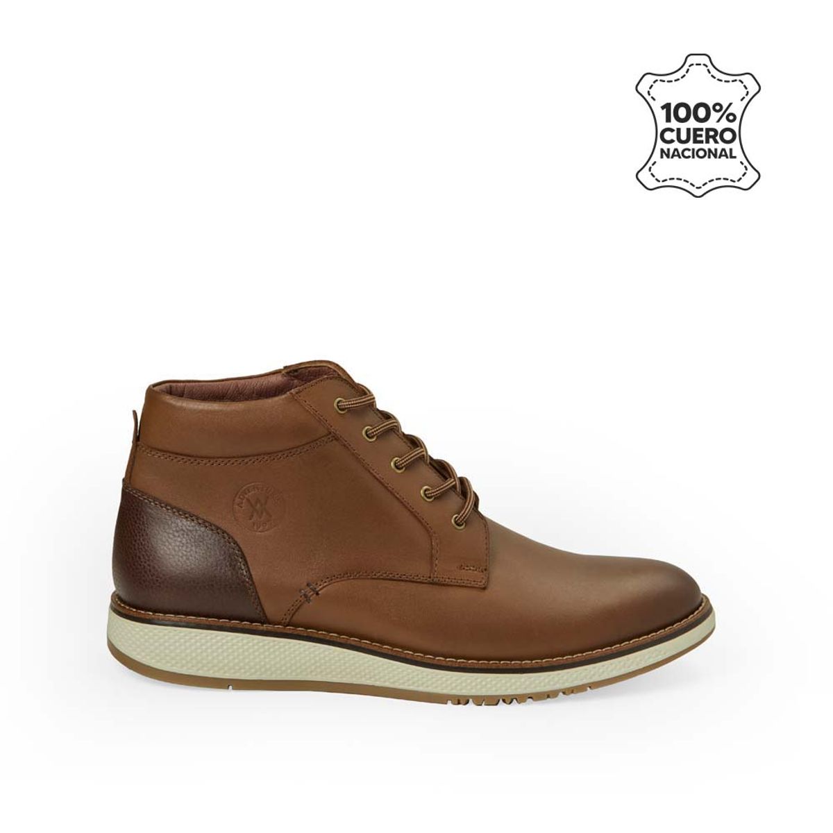 VIALE - Botín Derby Casual ANGELO-2535 Toffe Viale Homme Cuero