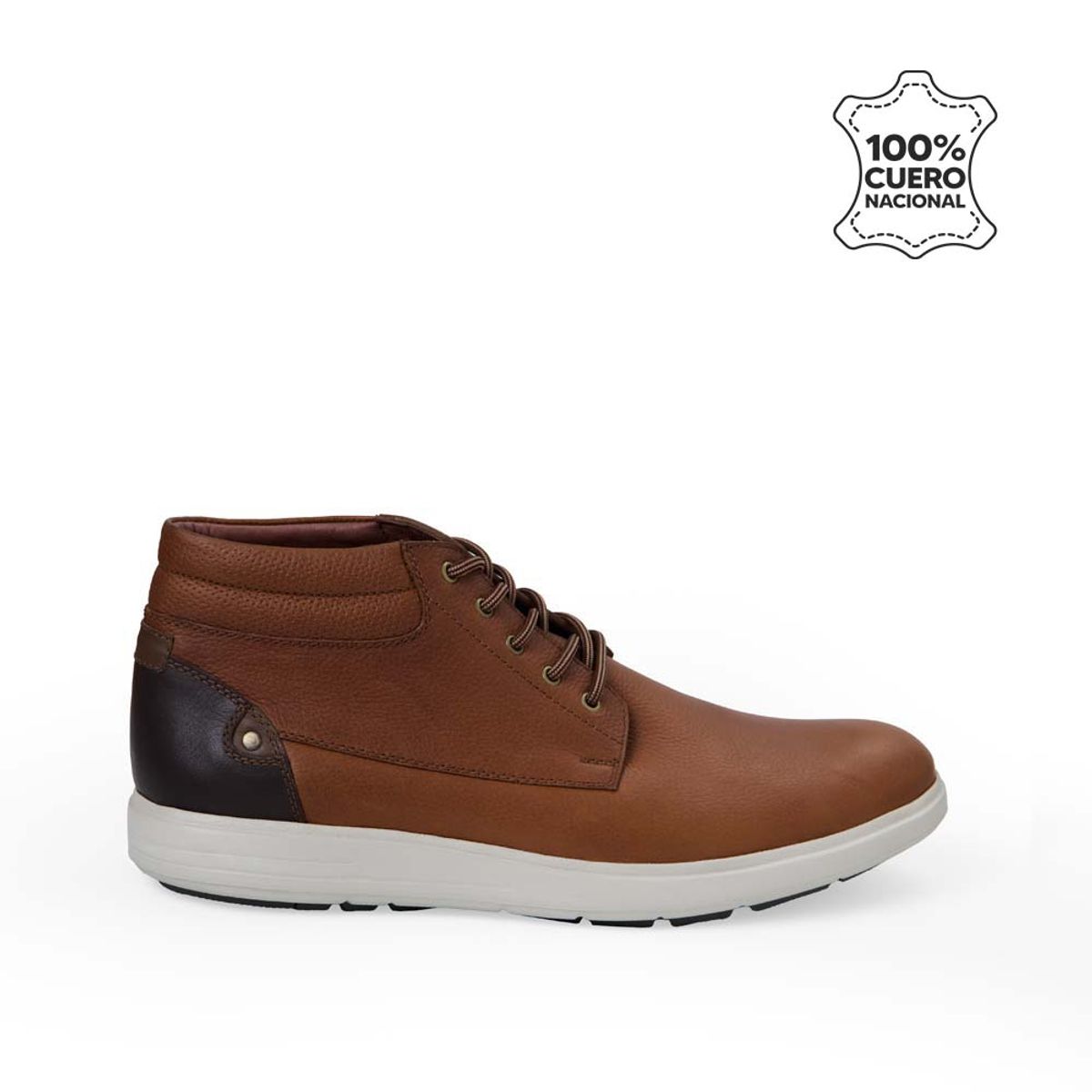 VIALE - Botín Derby Casual ANGELO-2538 Miel Viale Homme Cuero