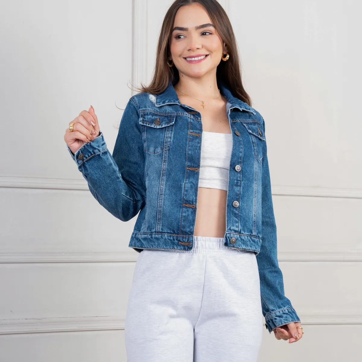 MONE OUTFIT - Casaca Jean Moné