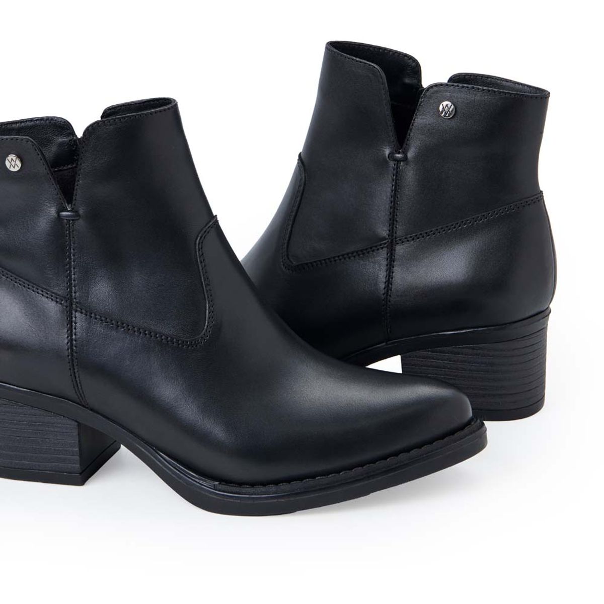 VIALE - Botín Texana Casual FER-2535 Negro Viale Cuero