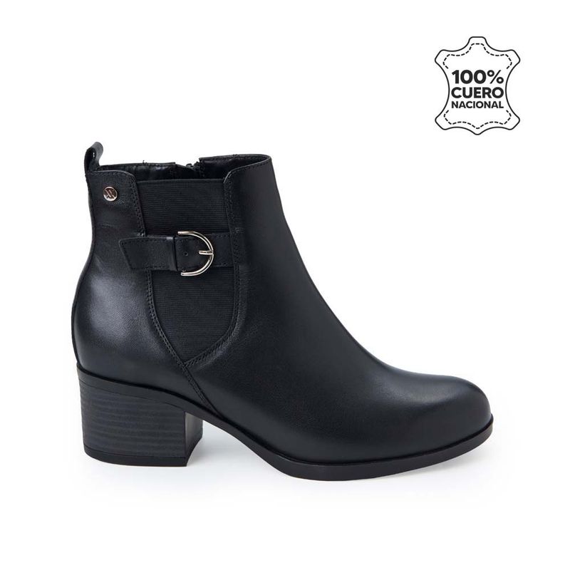 VIALE - Botín Jodhpur Casual FER-2503 Negro Viale Cuero