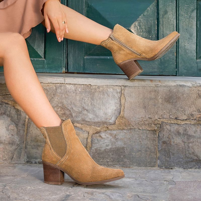 VIALE - Botín Chelsea Casual FER-2504 Caramelo Viale Cuero