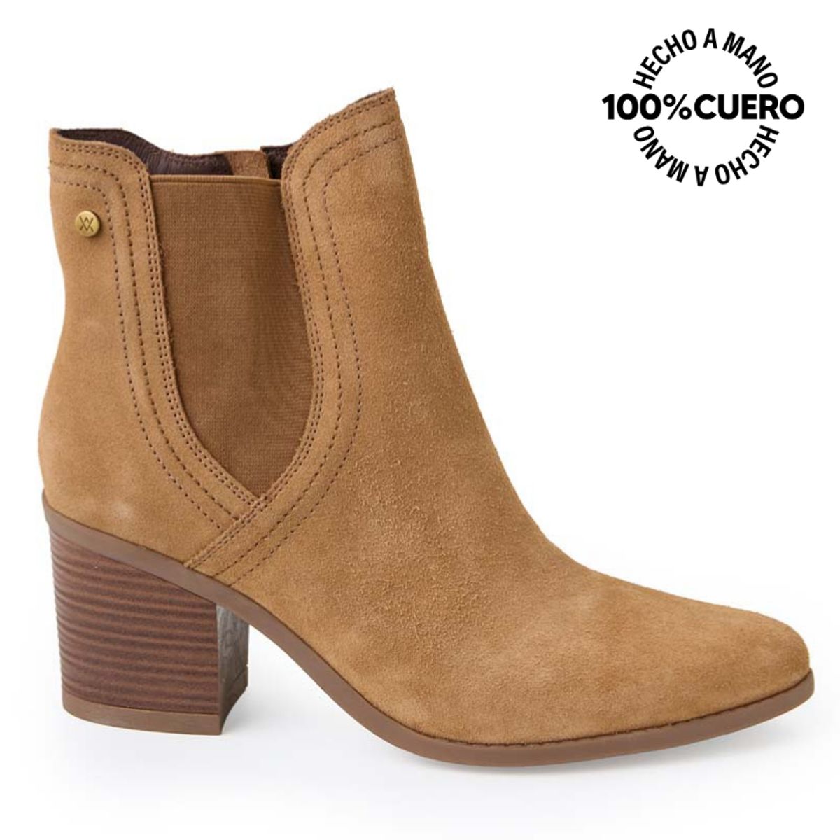 VIALE - Botín Chelsea Casual FER-2504 Caramelo Viale Cuero