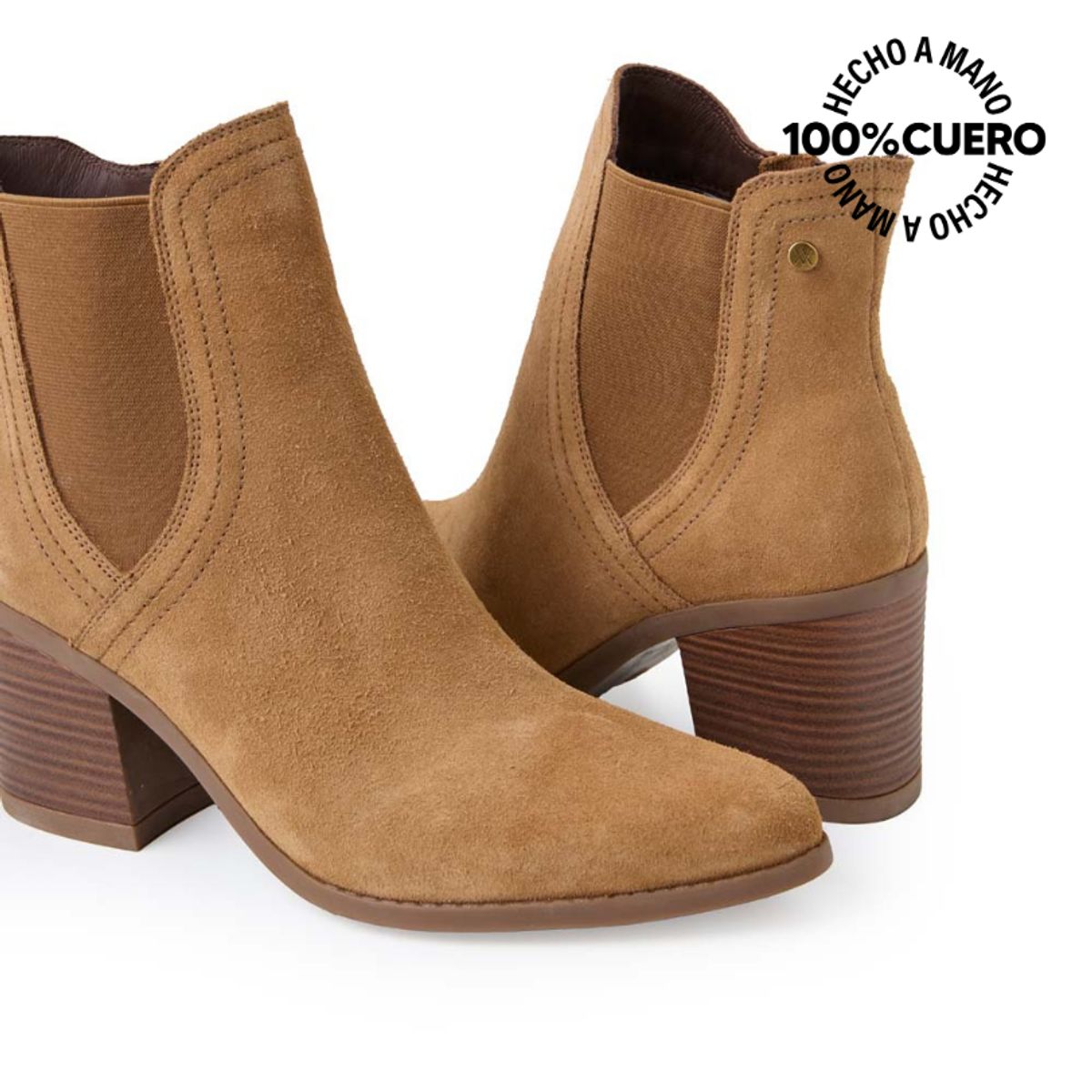 VIALE - Botín Chelsea Casual FER-2504 Caramelo Viale Cuero