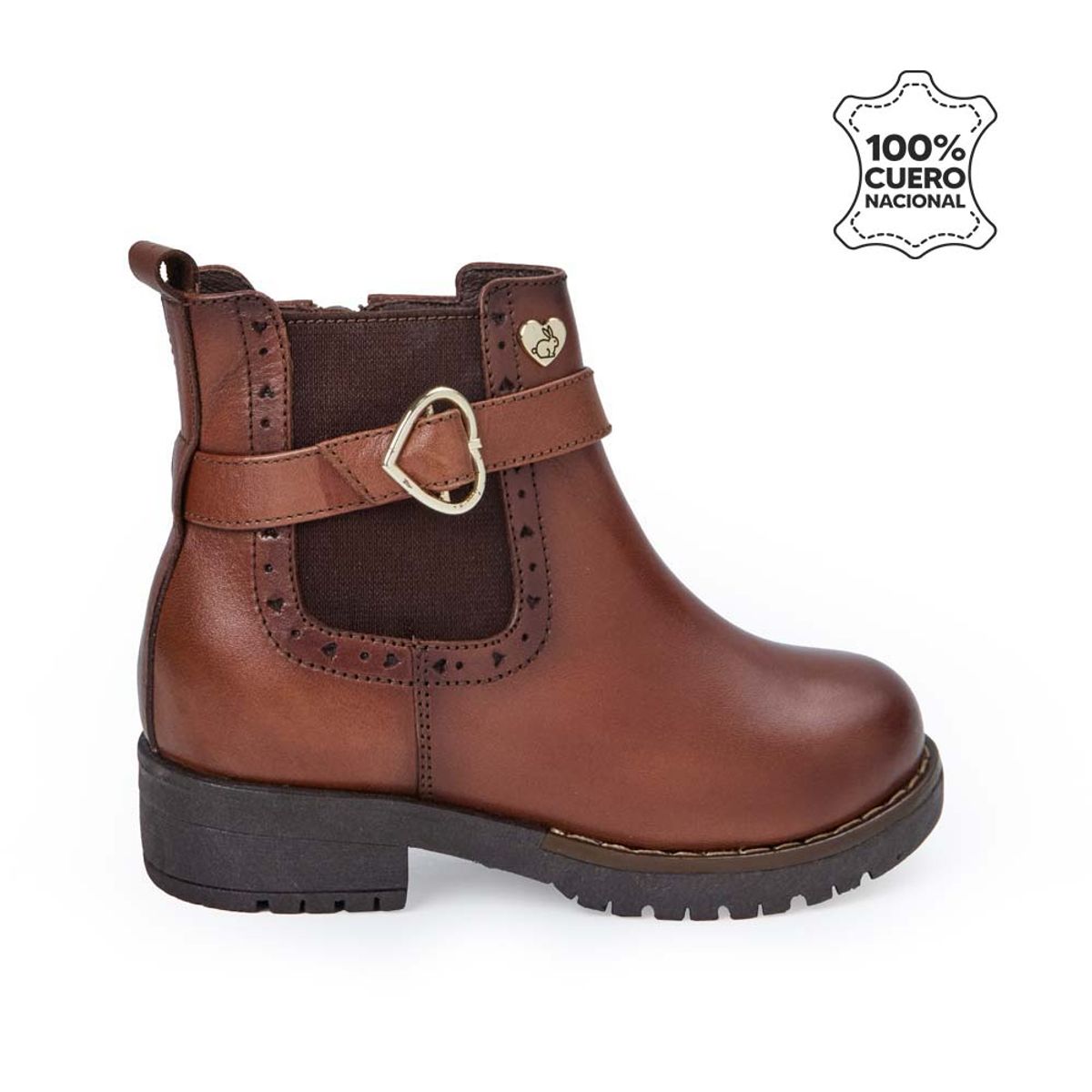 RABBIT - Botín Casual YADIRA-2522 MARRÓN Rabbit Cuero