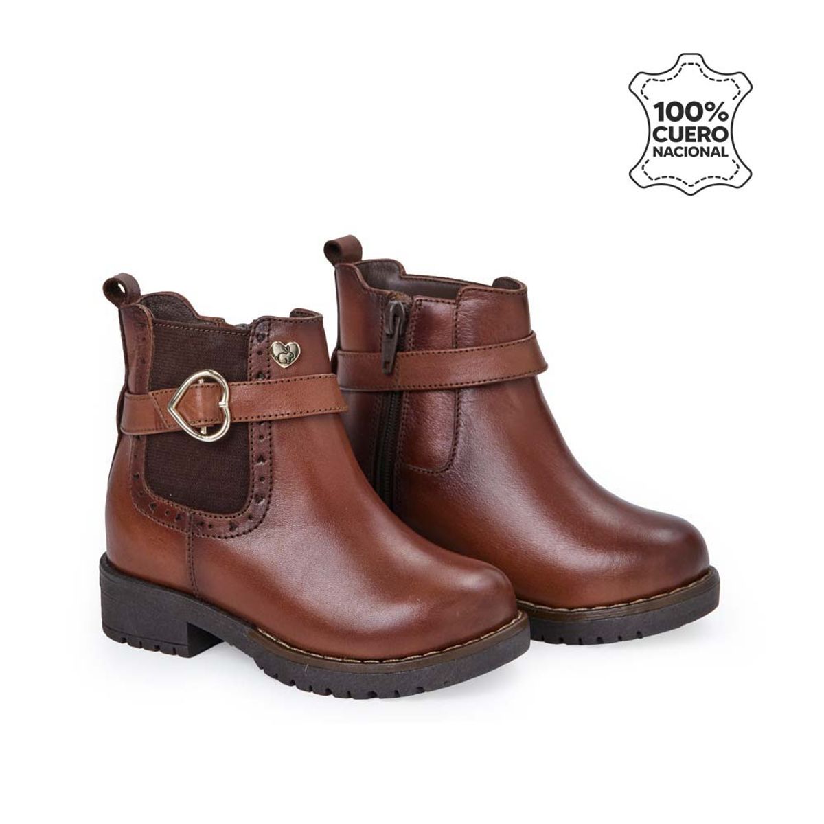 RABBIT - Botín Casual YADIRA-2522 MARRÓN Rabbit Cuero