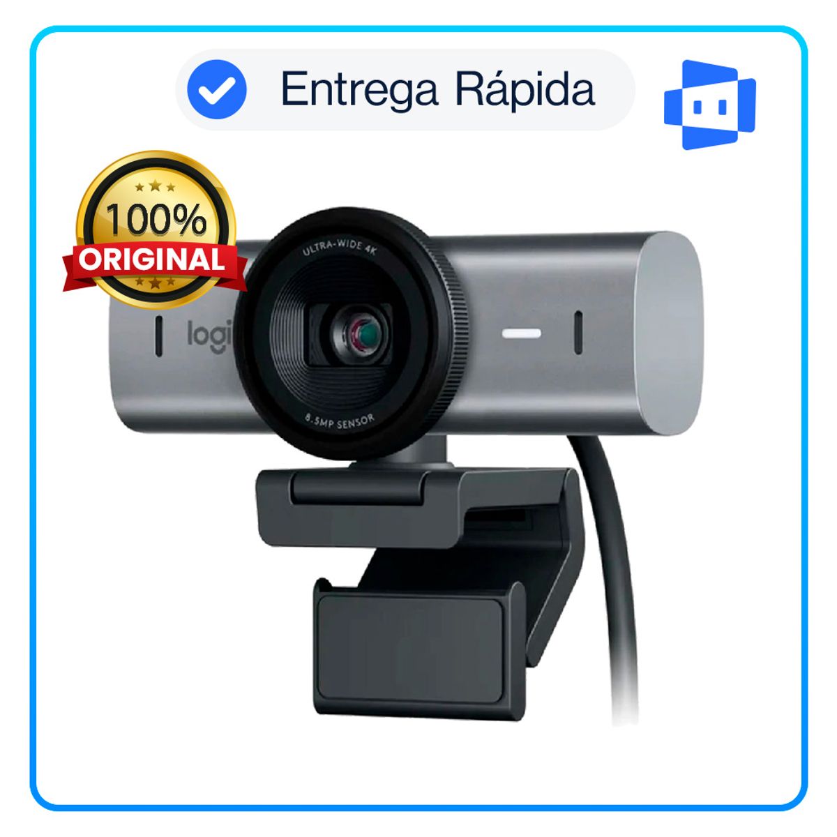 LOGITECH - Cámara Logitech B2B MX Brio 705 Ultra HD 4K USB-C Black