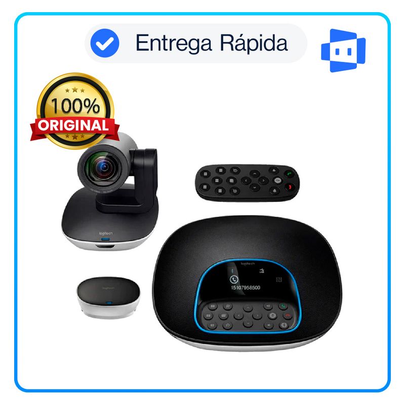 LOGITECH - Cámara web Logitech B2B Group Conference Black