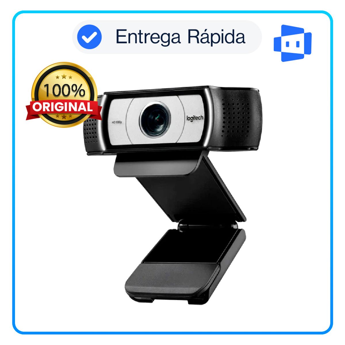 LOGITECH - Cámara webLogitech B2B C925E Black Full HD