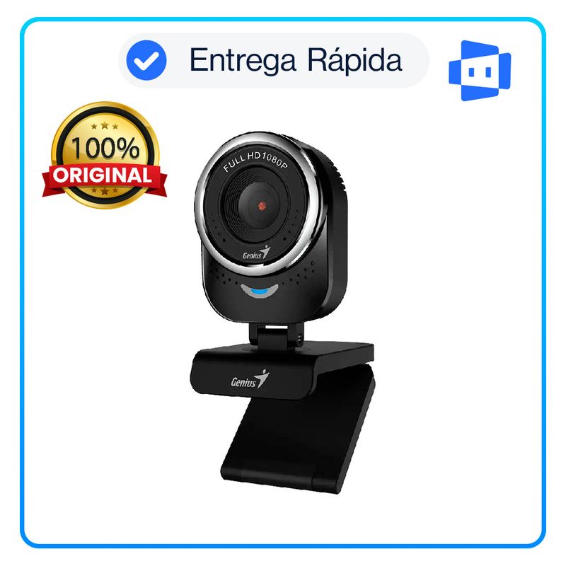 GENIUS - Cámara Genius QCam 6000 FHD 1080p USB – Negro