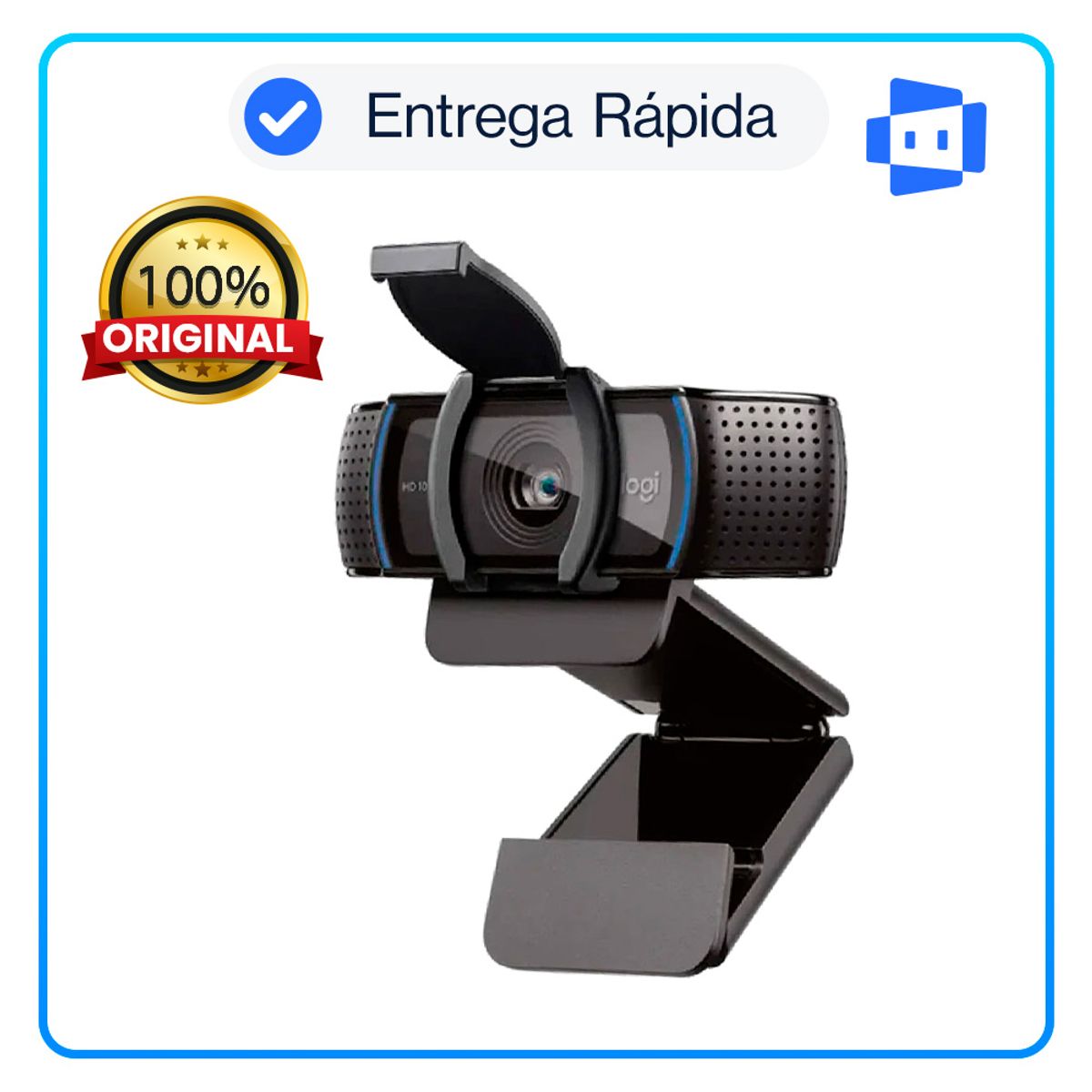 LOGITECH - Cámara web Logitech C920s Pro HD Black