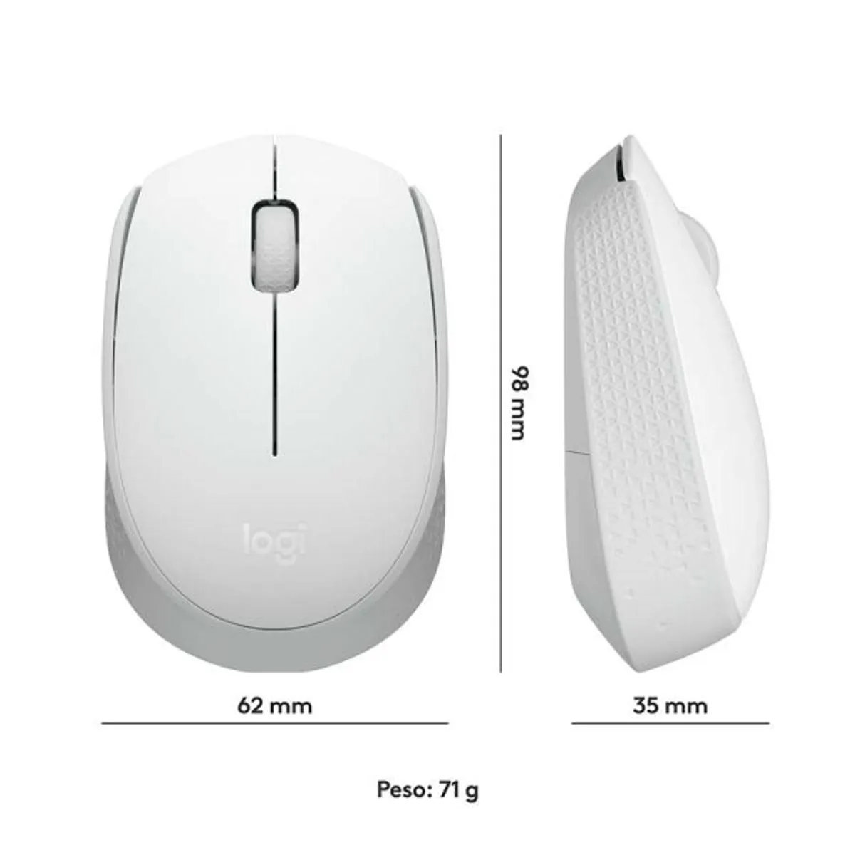 LOGITECH - MOUSE INALAMBRICO LOGITECH M170 BLANCO