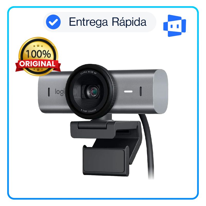 LOGITECH - Cámara web Logitech MX Brio Pro 700 Ultra HD 4K USB-C Black