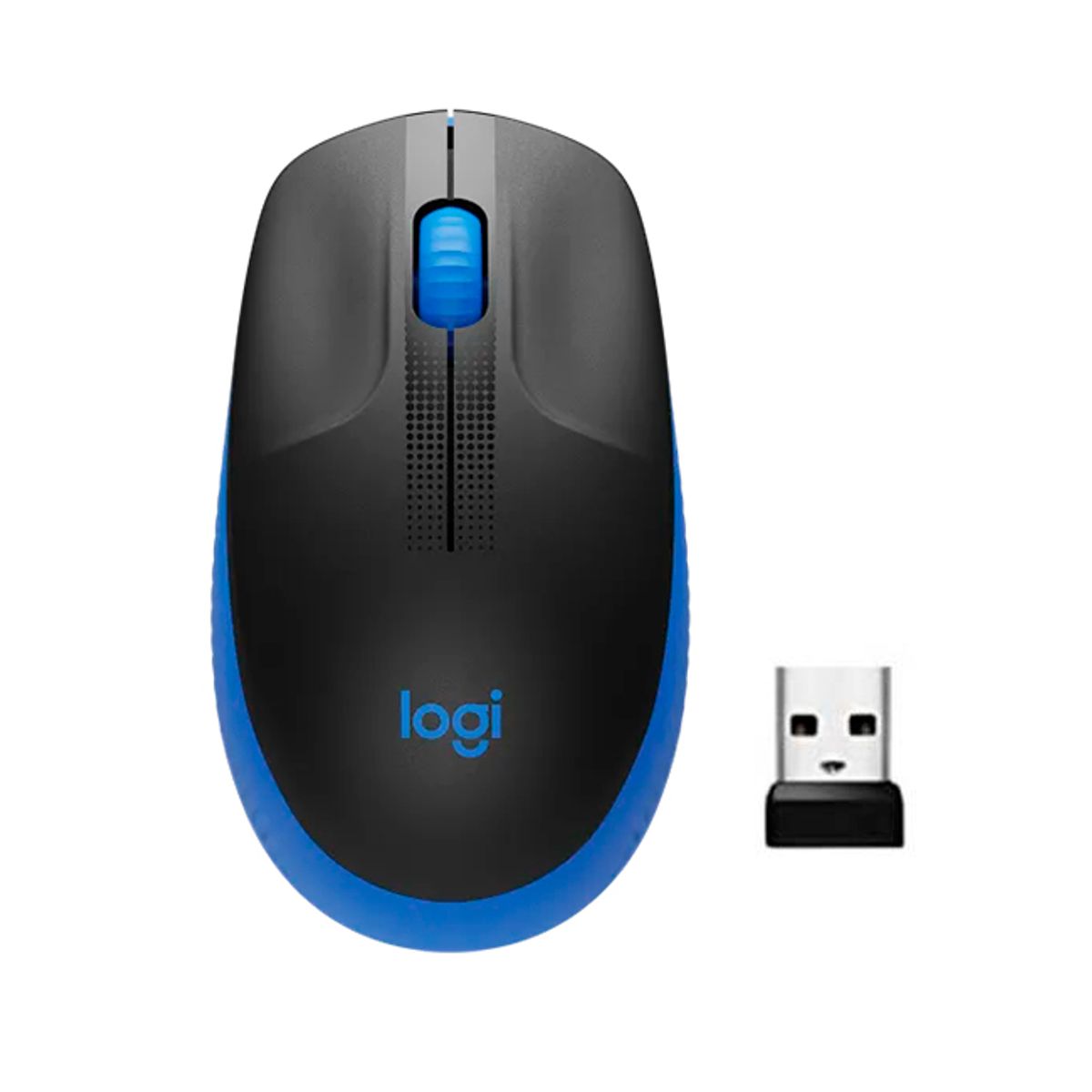 LOGITECH - MOUSE INALAMBRICO LOGITECH M190 AZUL - PARA MANOS GRANDES