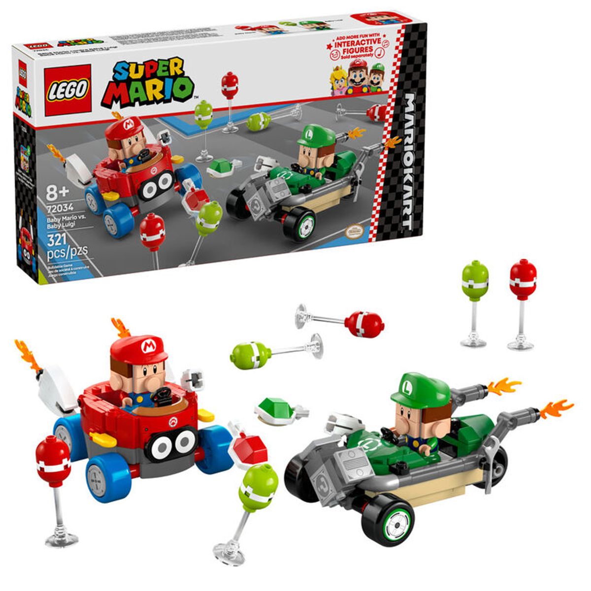 LEGO - LEGO Super Mario 72034 Mario Kart Baby Mario vs. Baby Luigi