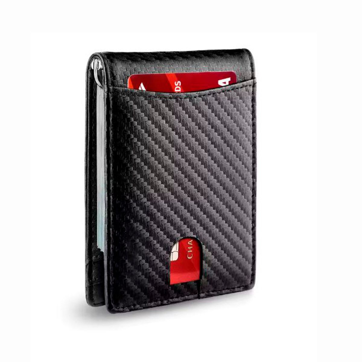 GENERICO - Billetera Antirobo Sistema Rfip con Clip Metalico