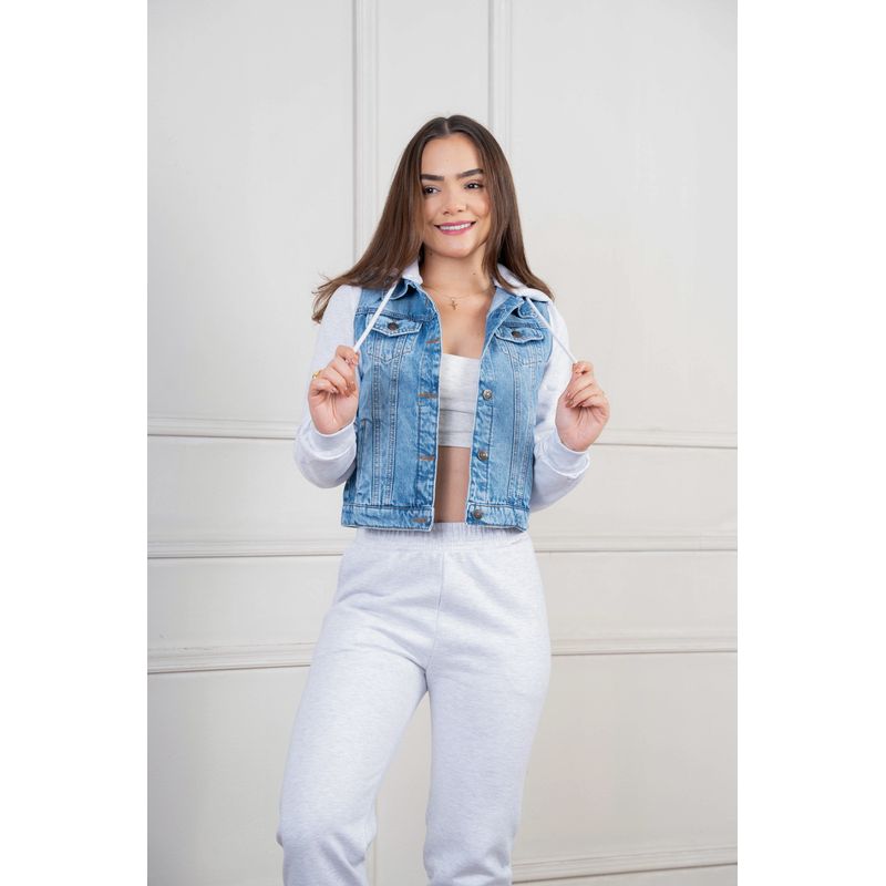MONE OUTFIT - Casaca Jean con Capucha