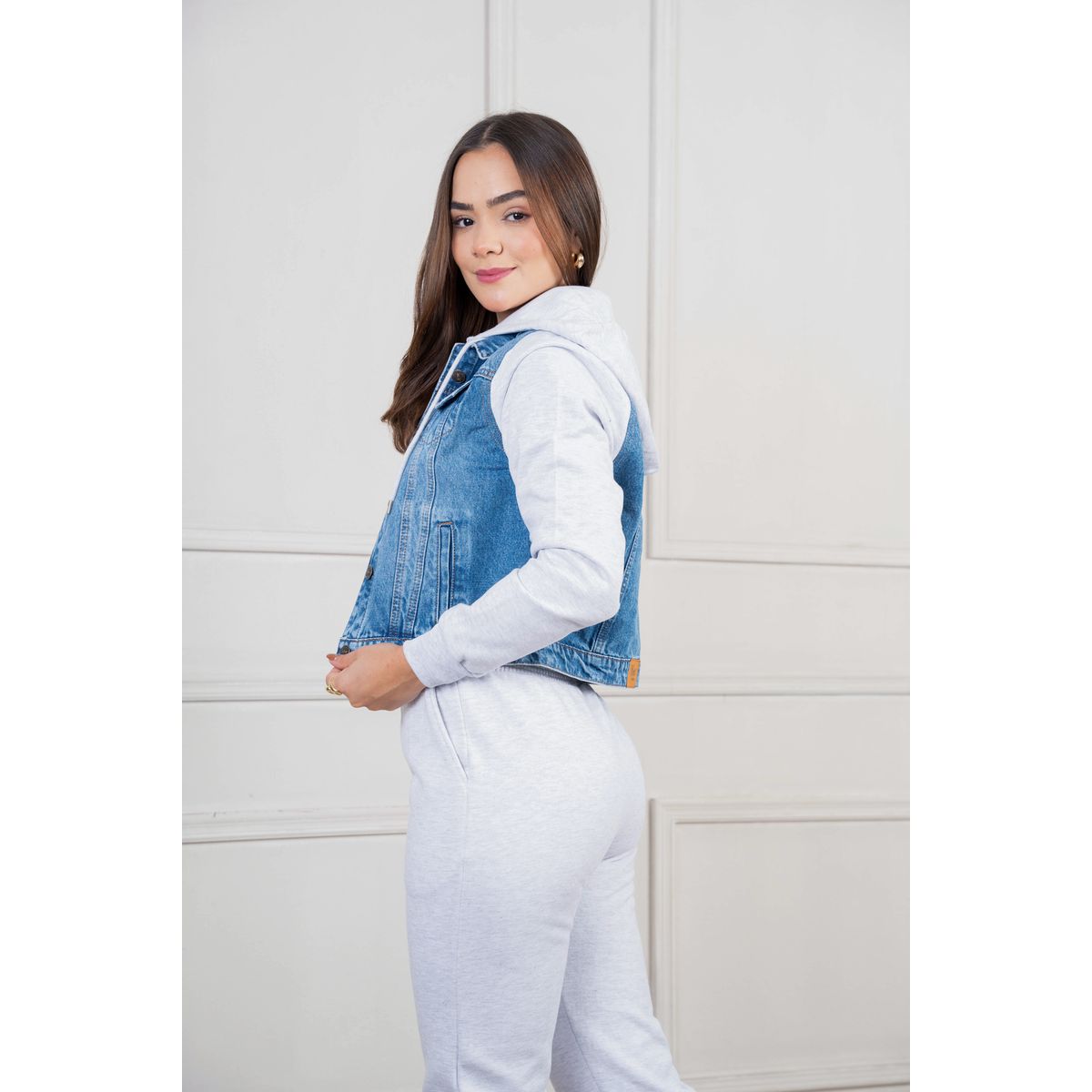 MONE OUTFIT - Casaca Jean con Capucha