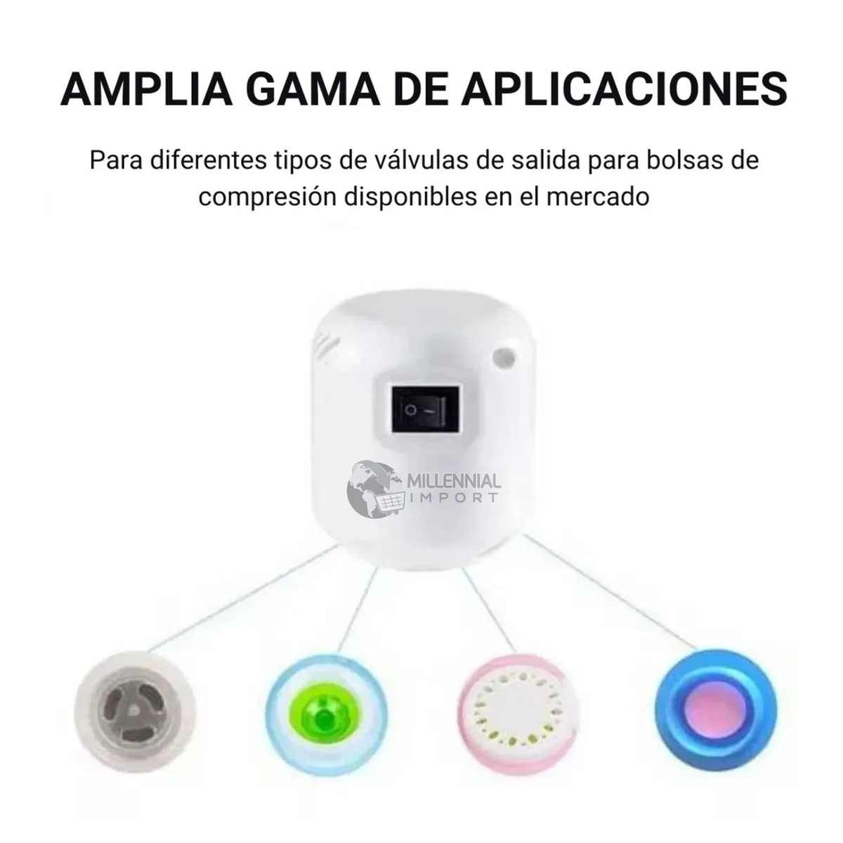 GENERICO - Succionador Compresor de Aire Eléctrico para Bolsa