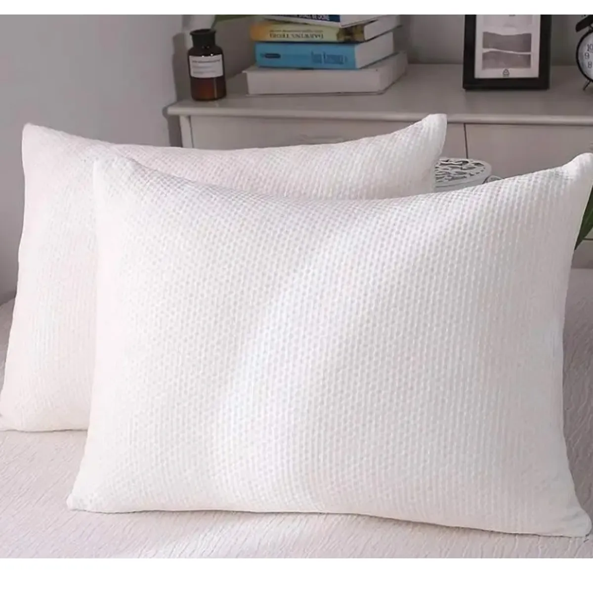 GENERICO - Pack De 2 Almohadas Gemelas de Bambu 75CM X 50CM QUEEN