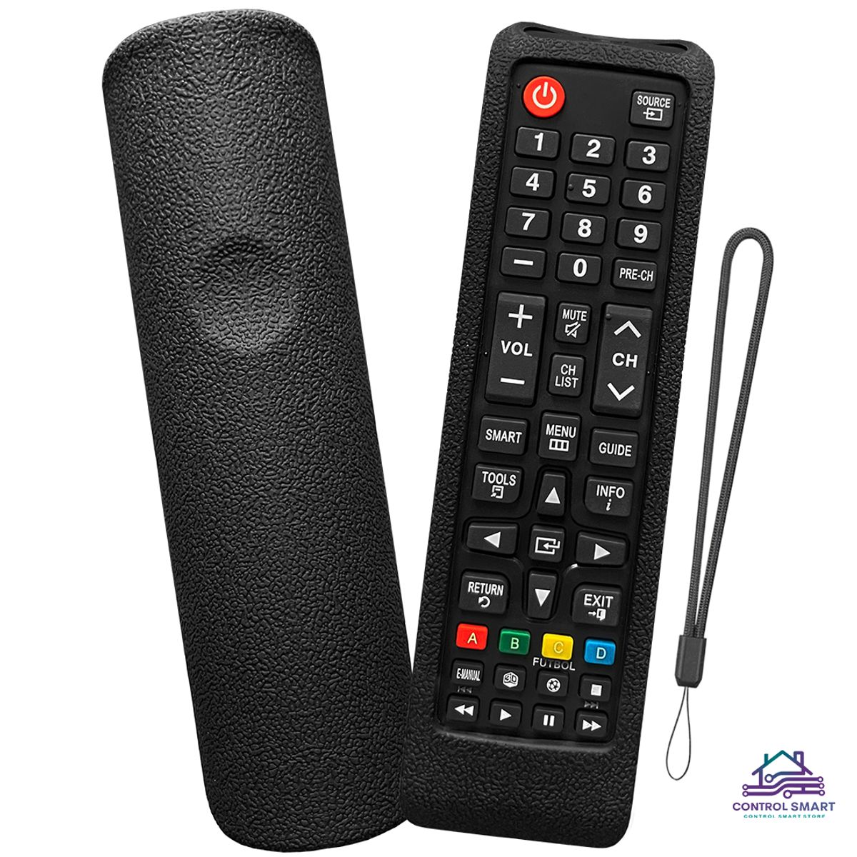 CASE - Funda de Silicona Protectora para Control Remoto Samsung Smart  Negro