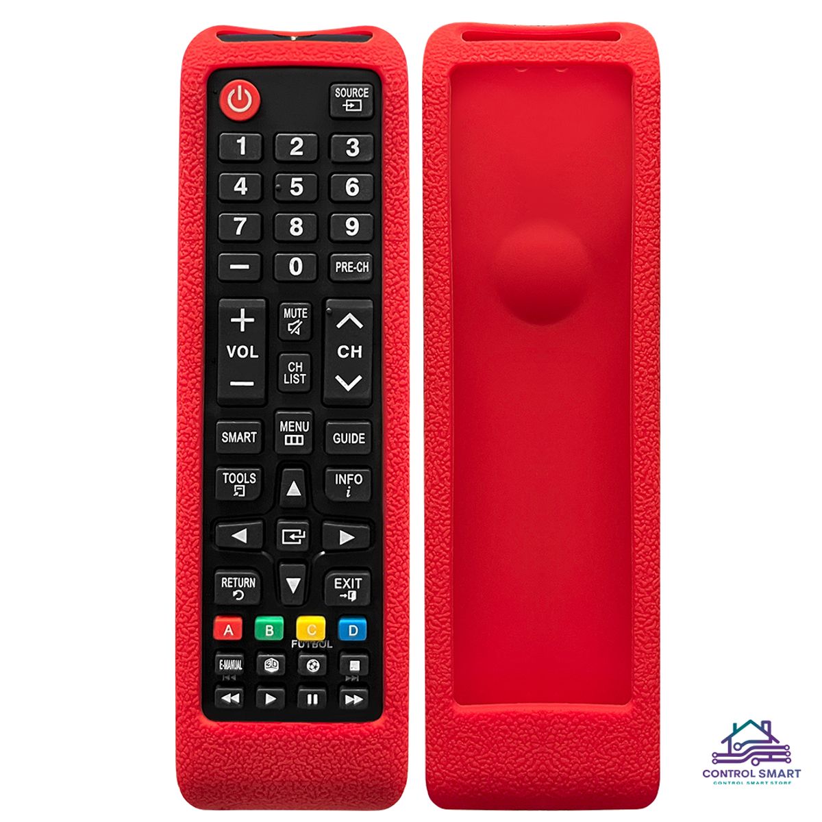 CASE - Funda de Silicona Protectora para Control Remoto Samsung Smart  Rojo