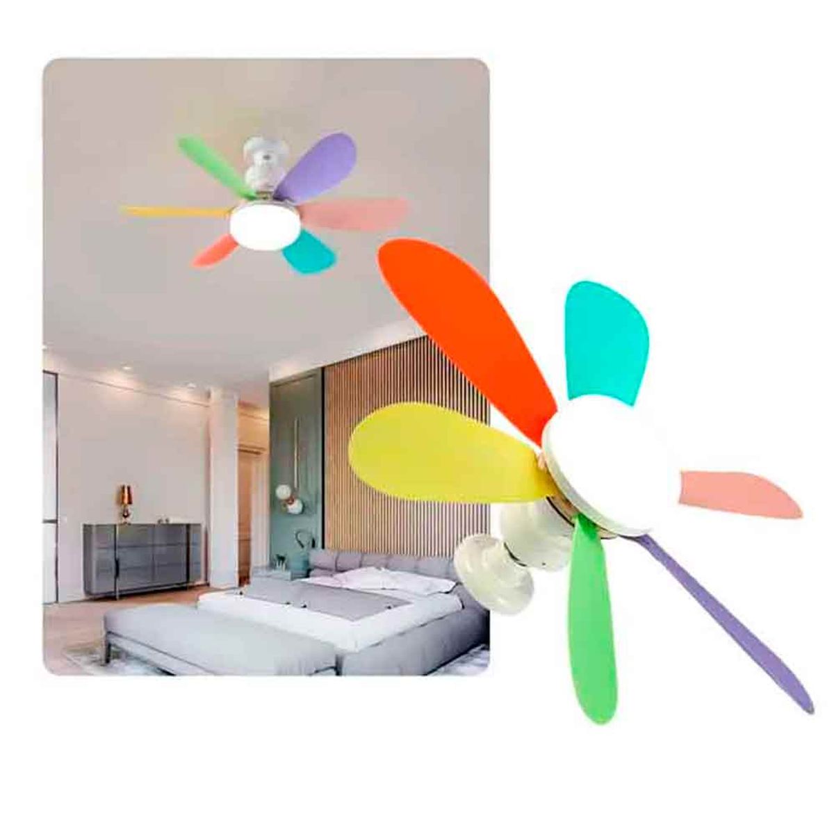 VARIOS - Foco Ventilador con Control Remoto 50W 52x19cm