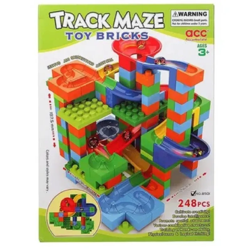 GENERICO - JUEGO DE BLOQUE DE CONSTRUCCION TRACK MAZE 248 PIEZAS