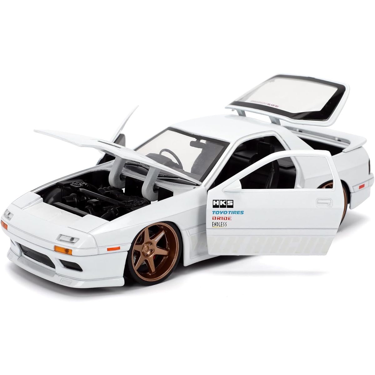 JADA TOYS - Auto Escala de Metal 1-24 Die-Cast Mazda RX-7 (FC) 1985 Initial D