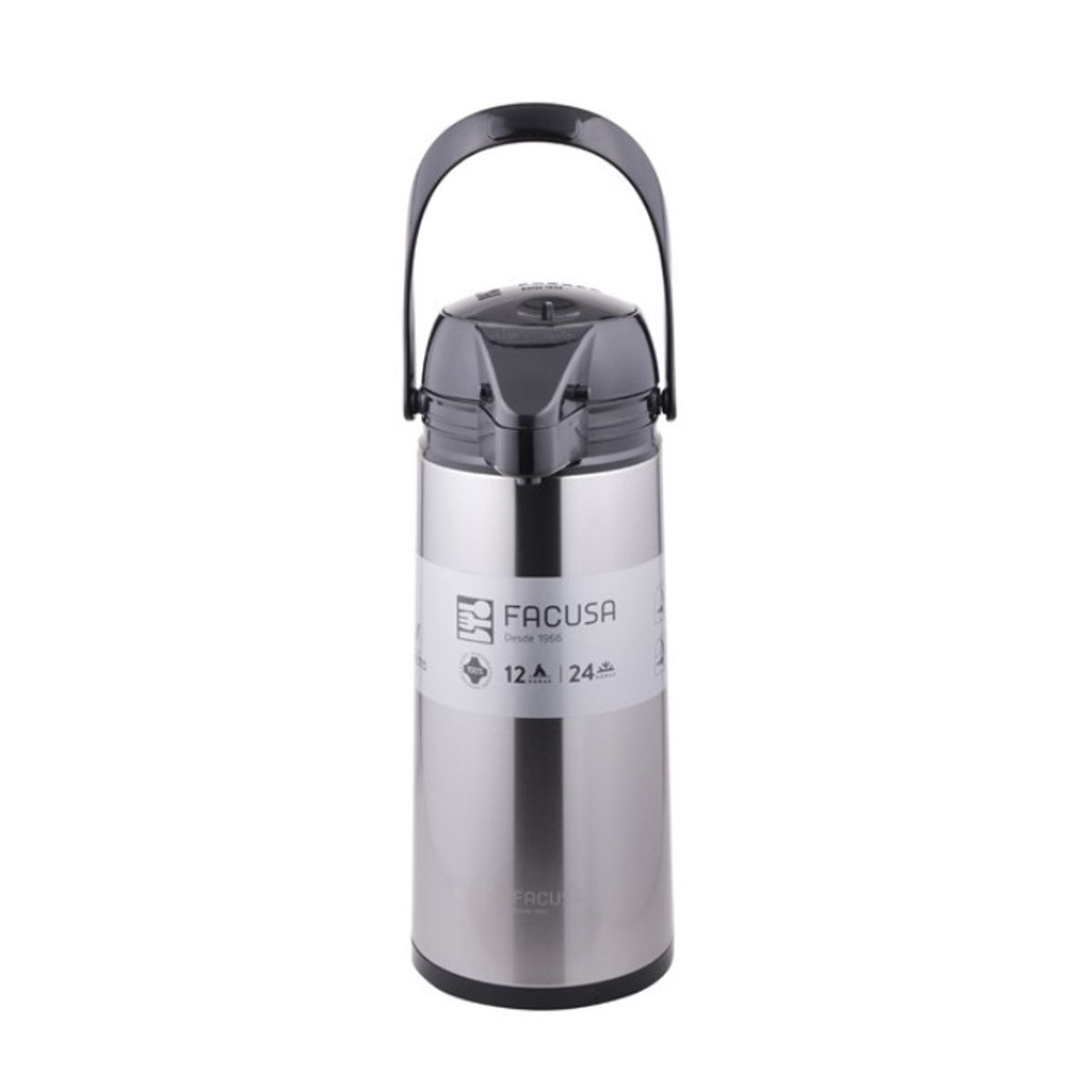 PREMIUM - Termo 1.9 Litro Sifon Acero Inoxidable Facusa