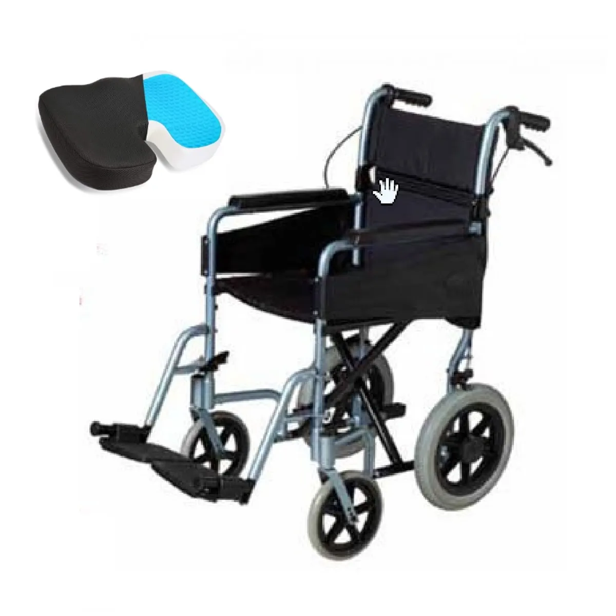 GENERICO - Silla de Paseo con Frenos de Aluminio Plegable