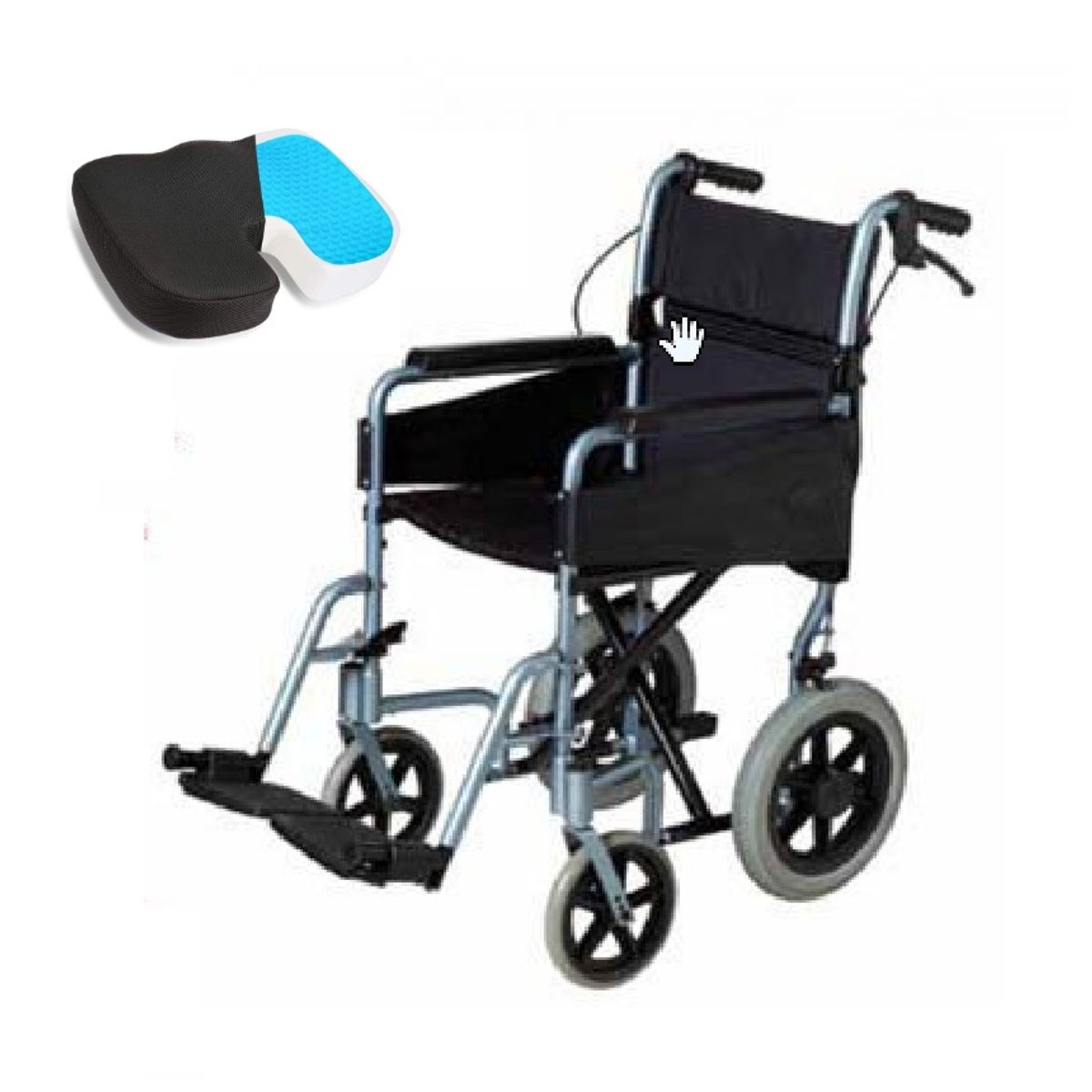 GENERICO - Silla de Paseo con Frenos de Aluminio Plegable