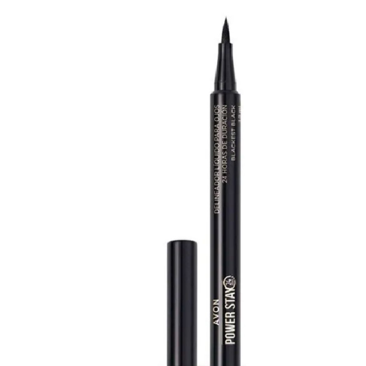 AVON - Delineador Liquido para Ojos Blackest Black Power Stay